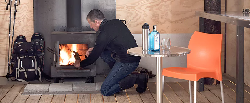 Open Hearth Wood Fireplace Installation in Brandon, MB